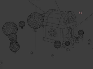 small residential building in the forest 3D Model