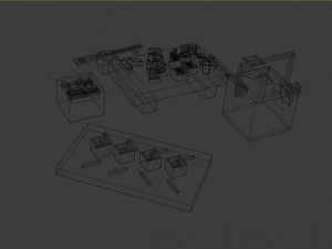 cartoon sushi set model 3D 모델
