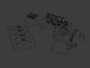 cartoon sushi set model 3D 모델