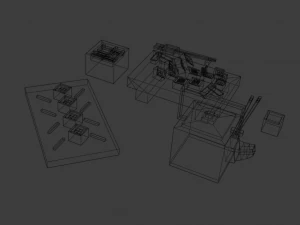 cartoon sushi set model 3D Model