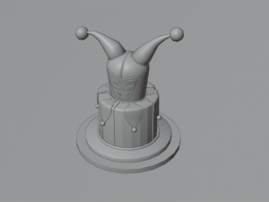 playing card style birthday cakes 3D Model