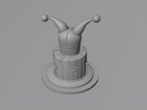 playing card style birthday cakes 3D Model