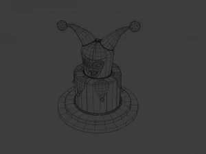 playing card style birthday cakes 3D Model