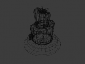 playing card style birthday cakes 3D Model