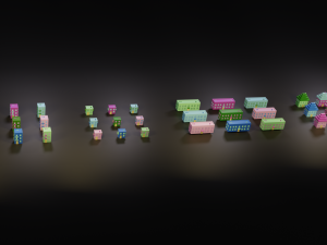 collection of cartoon houses Model 3D