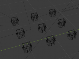 collection of cartoon houses Model 3D