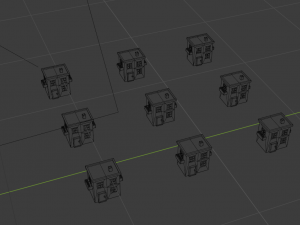 collection of cartoon houses Model 3D