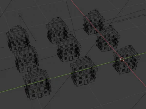 collection of cartoon houses 3D Model