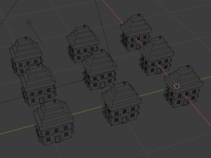 collection of cartoon houses Model 3D