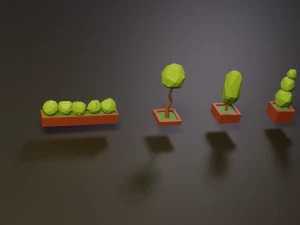 collection of cartoon houses 3D Model