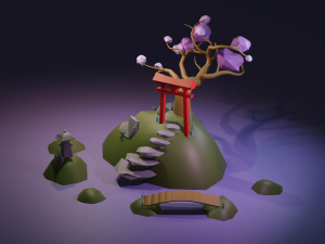 japanese island 3D Модель