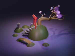 japanese island 3D Модель