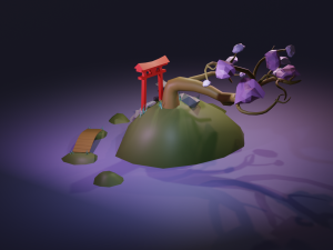 japanese island 3D Модель