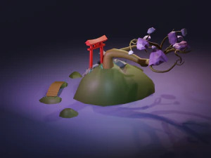 japanese island 3D Model