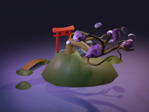 japanese island 3D Модель