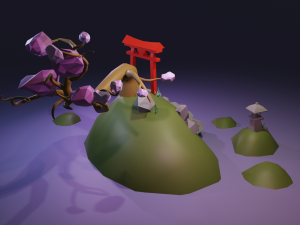 japanese island 3D Модель