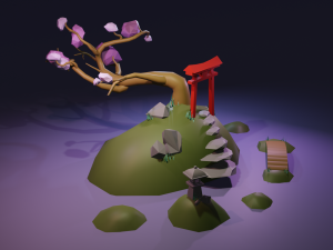 japanese island 3D Модель
