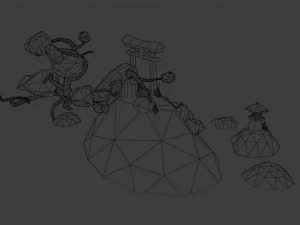 japanese island 3D Model