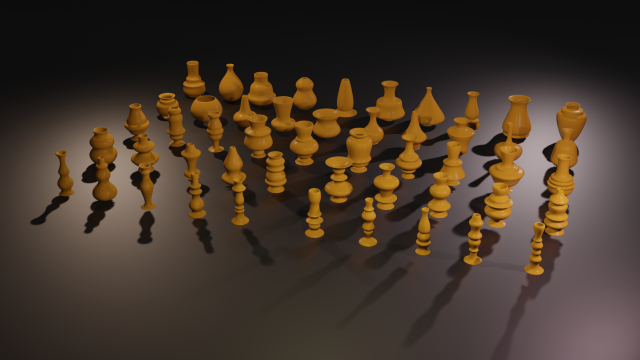 high poly vases without texture 3D Model .c4d .max .obj .3ds .fbx .stl .blend 