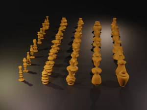 high poly vases without texture 3D Model