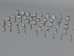 high poly vases without texture 3D Model