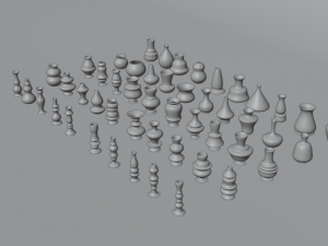 high poly vases without texture 3D Model