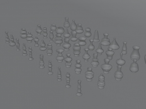 high poly vases without texture 3D Model