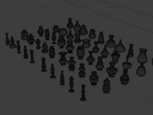 high poly vases without texture 3D Model