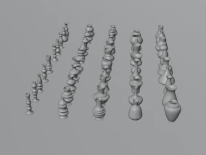 high poly vases without texture 3D Model