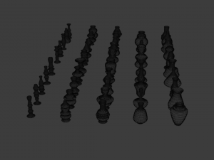 high poly vases without texture 3D Model