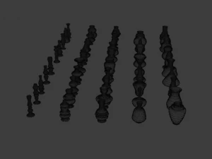 high poly vases without texture 3D Model