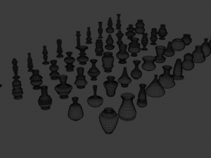 high poly vases without texture 3D Model