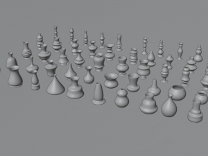 high poly vases without texture 3D Model