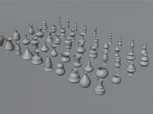 high poly vases without texture 3D Model