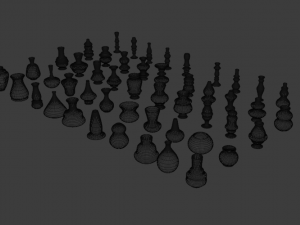 high poly vases without texture 3D Model