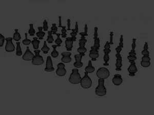high poly vases without texture 3D Model