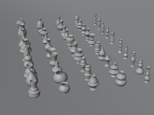 high poly vases without texture 3D Model