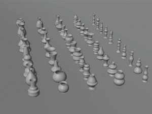 high poly vases without texture 3D Model
