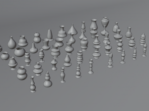 high poly vases without texture 3D Model