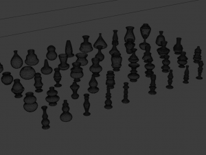 high poly vases without texture 3D Model
