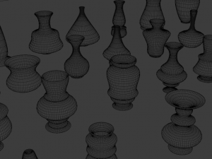 high poly vases without texture 3D Model