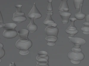 high poly vases without texture 3D Model