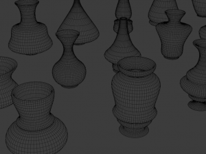 high poly vases without texture 3D Model