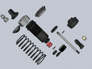 rc 110 shock absorber 3D Model