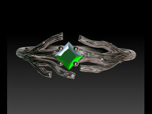 Ring branch 3D print model 3D 打印模型