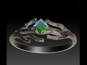 Ring branch 3D print model 3D Принт Модель