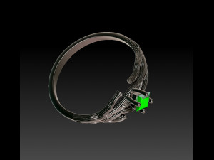 Ring branch 3D print model 3D Принт Модель