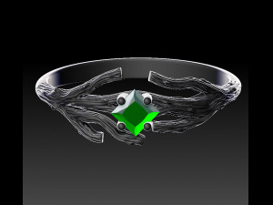 Ring branch 3D print model 3D Принт Модель