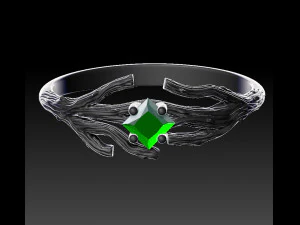 Ring branch 3D print model 3D Print Model