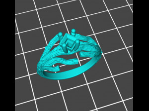 Ring branch 3D print model 3D Принт Модель
